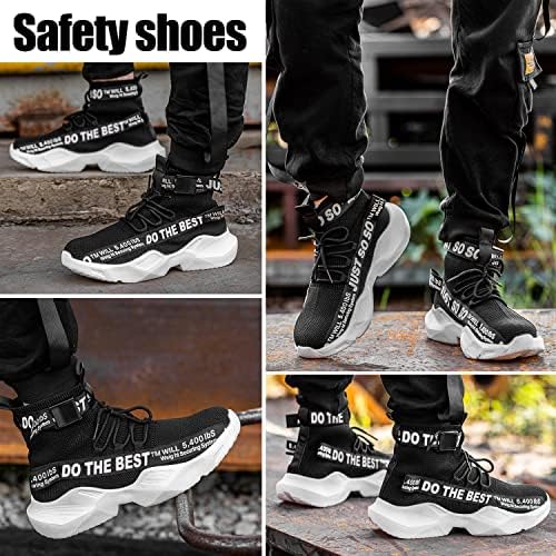 Furuian čelične cipele za muškarce lagane udobne visoke sigurnosne čizme prozračne radne patike neuništive