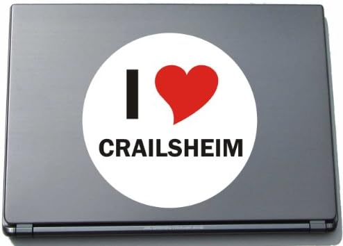 Volim aufkleber naljepnicu naljepnica laptopaufkleber laptopskin 297 mm mit stadtname crailsheim