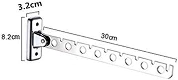 YFQHDD zidna vješalica od nehrđajućeg čelika unutarnje vješalice za uštedu prostora 8 rupa zidna vješalica