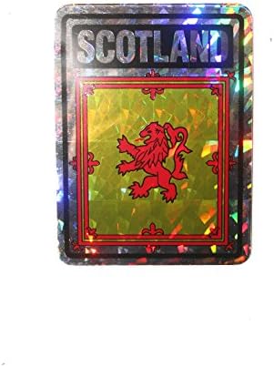 Scotland Lion Rampant Country zastava Metalik naljepnica odbojnika naljepnica .. Veličina: 4 x 3 .. Novo