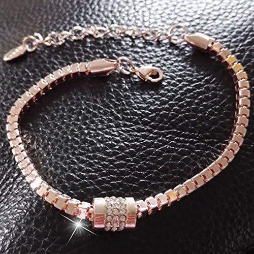 phitak prodavnica novi ženski Rhinestone Rose pozlaćena Kristalna narukvica Bangle trendi nakit