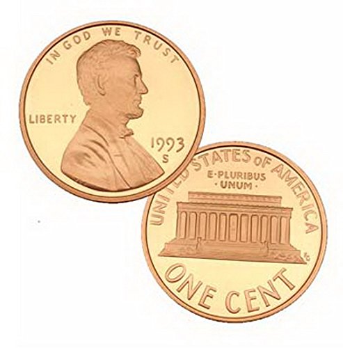 1993 S nama LINC Lincoln 1 Cent Penny Coin