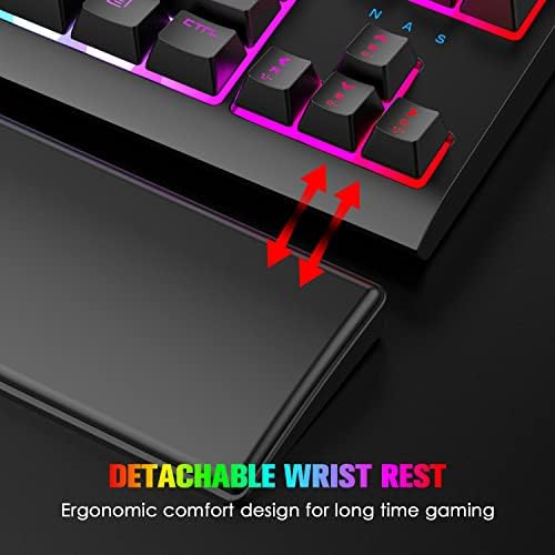 Mehanička tastatura za igre, Chroma RGB 18 vrsta kompaktna tastatura sa LED pozadinskim osvetljenjem sa