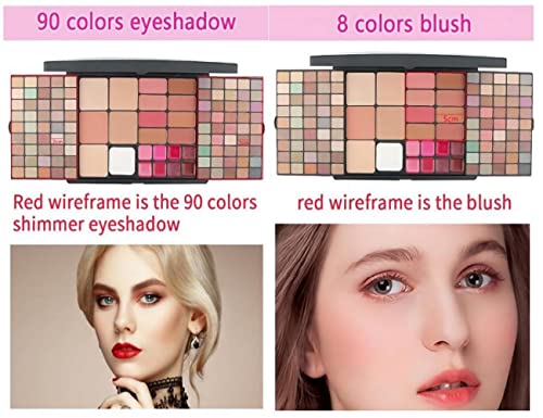 YARLADY Professional Multi-in-one Makeup poklon komplet za žene - 112 cosmetic makeup Palette set kombinacija