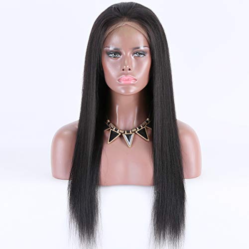 Premier 360 čipkaste perike svijetle Yaki ravne brazilske Remy perike za ljudsku kosu za žene 150% gustoće
