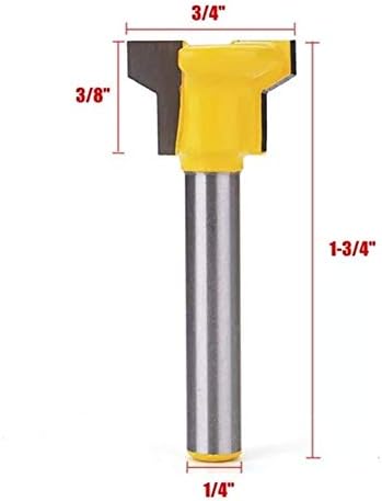 JF-XUAN Drill Shank reverzibilna ladica prednji ruter Glodalica za obradu drveta 1/4 inča bušilica dodatna