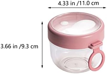 Ovast kontejner cereata prozirne juhe Jar puding čaše sa poklopcem žitarica JAR čaja za čaj za doručak Prijenosni