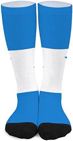 Honduras zastava tiskane boje podudarajuće čarape atletski koljena visoke čarape za žene muškarci
