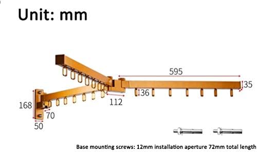 Luxinshun sklopivi zidni sušilica unutarnji balkon teleskopska vješalica za ručnik ručnik