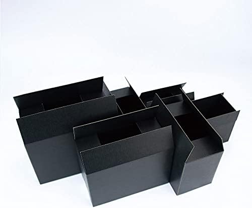 SHUKELE LPHZ914 5kom / 10kom Crni karton 3-Slojni Valoviti Poklon nakit kutija za pakovanje mala kutija