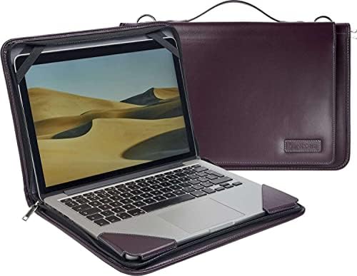 Brounl Purple kožni laptop Messenger futrola - kompatibilan sa Lenovo ThinkPad X270 12.5 laptop