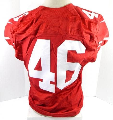 2015 San Francisco 49ers Brian Leonhardt 46 Igra Izdana crvena dres 44 DP35611 - Neincign NFL igra rabljeni