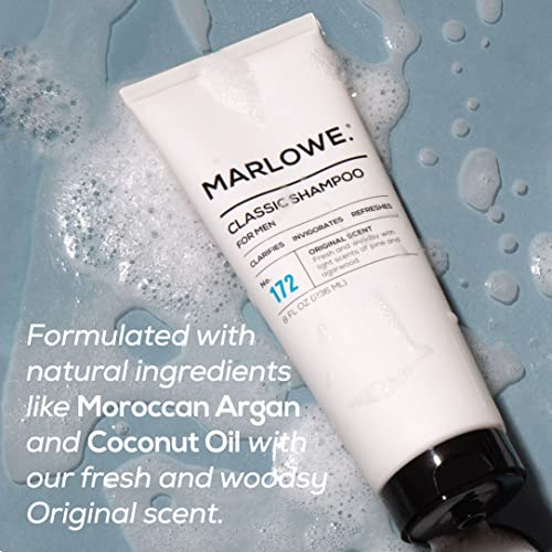 MARLOWE. Klasični muški set šampona i regeneratora, pojašnjava, okrepljuje i osvježava kosu hidratantnim