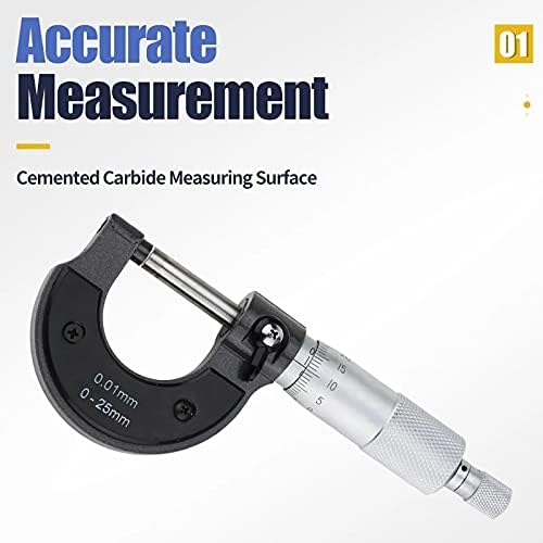 KJHD mjerni opseg0-25mm vanjski mikrometar Metrički karbidni mjerni standardi kaliper mjernih alata za nastanak