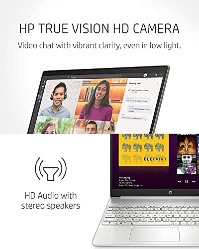 2022 HP 15.6 in FHD tanak i lagan Laptop, Intel Core i5-1135g7, 8GB RAM-a, 256GB SSD, Iris Xe grafika, HDMI,