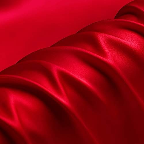 Crvena prava svilena krep tkanina jednobojne Charmeuse tkanine unaprijed izrezane 2 jarde za šivanje širine