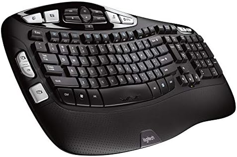 Logitech K350 talasna ergonomska tastatura sa Objedinjavajućom bežičnom tehnologijom-Crna