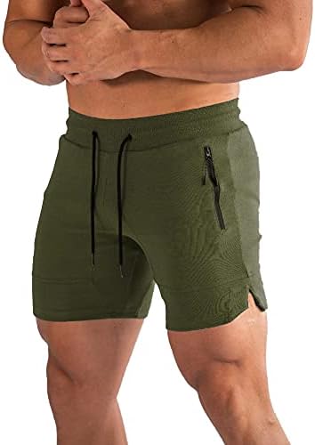 PIDOGYM muške kratke hlače za vježbanje u teretani od 5, opremljene kratke hlače za trčanje za Bodybuilding