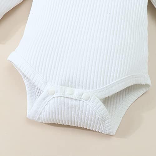 Lysink novorođene dječje odjeće od punog rebrasta rubne rukavice + Corduroy kombinezone hlače postavilo