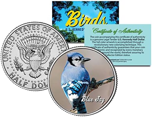 Blue Jay Birds originalni američki novčić od pola dolara JFK Kennedy