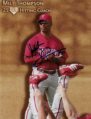 Milt Thompson Philadelphia Phillies AUTOGREME 8x10 fotografija autogramirana - autogramirana MLB fotografija