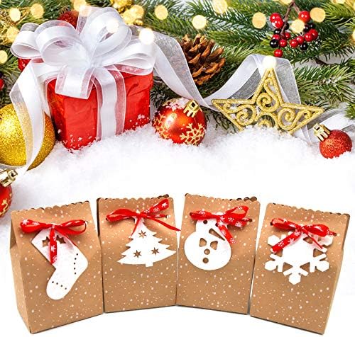 24 paketa božićne torbe za poklon, vrhunske božićne bagere za bolnice za boginje za Xmas party zalihe