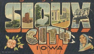 Sioux City, Iowa razglednica