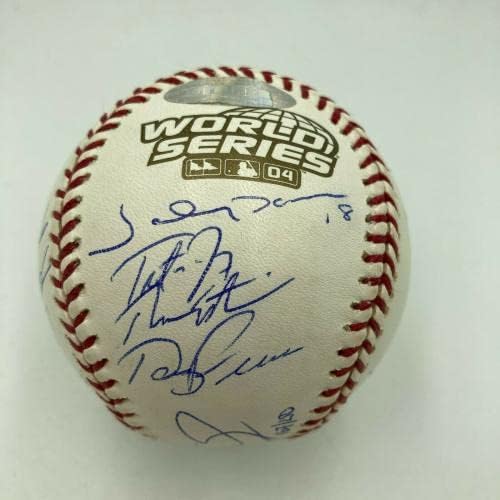 Prekrasan 2004 Boston Red Sox World Series TIMS potpisao W.S. Baseball JSA - autogramirani bejzbol