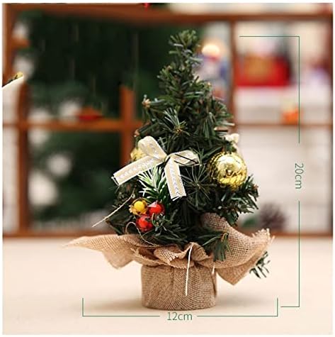 Deflab božićno drvce 20 cm mini božićno drvce, dekoracija radne površine, dječji, kućni ukrasi Božićni ukrasi