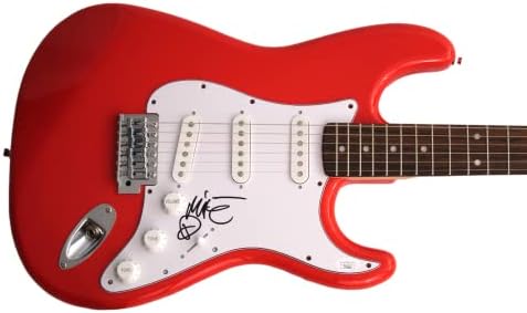 Mike d potpisan autogram utrke u cijelom veličini, crveni bokobran, Električna gitara sa Jamesom Spence