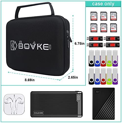 BOVKE Flash Drive case USB Case Holder hard disk Case elektronski Organizator SD kartica memory storage